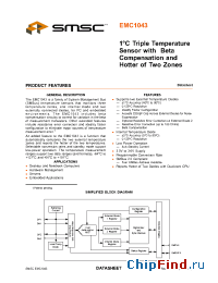 Datasheet EMC1043-1-ACZL-TR manufacturer SMSC