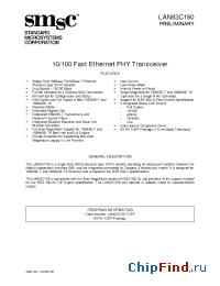 Datasheet LAN83C180TQFP manufacturer SMSC