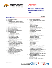 Datasheet LPC47M172-NR manufacturer SMSC