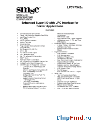 Datasheet LPC47S422 manufacturer SMSC