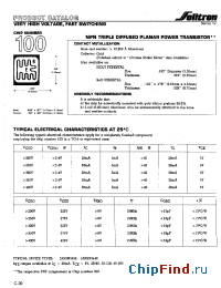 Datasheet 100XC006 manufacturer Solitron