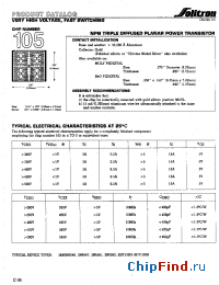 Datasheet 105XC001 manufacturer Solitron