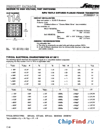 Datasheet 114XC004 manufacturer Solitron