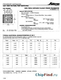 Datasheet 140XC007 manufacturer Solitron