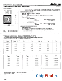 Datasheet 141XC001 manufacturer Solitron