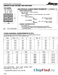 Datasheet 179XC001 manufacturer Solitron