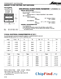 Datasheet 191XC014 manufacturer Solitron