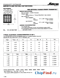 Datasheet 265XC014 manufacturer Solitron