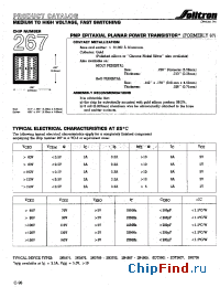 Datasheet 267XC006 manufacturer Solitron