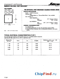 Datasheet 534XC001 manufacturer Solitron