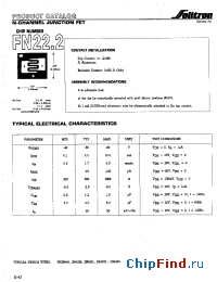 Datasheet J201 manufacturer Solitron