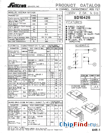 Datasheet SD10425 manufacturer Solitron
