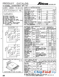 Datasheet SDF200NA10 manufacturer Solitron