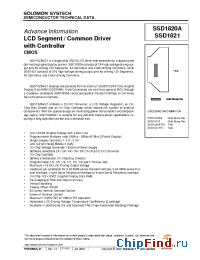 Datasheet SSD1821ATR1 manufacturer Solomon Systech