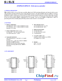 Datasheet SN8P0111P manufacturer SONiX