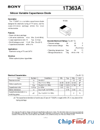 Datasheet 1T363A manufacturer SONY