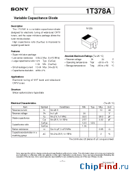 Datasheet 1T378A manufacturer SONY