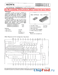 Datasheet CX20201A-1 manufacturer SONY