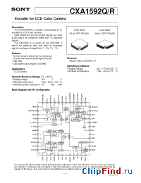 Datasheet CXA1592 manufacturer SONY