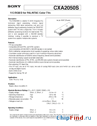 Datasheet CXA2050S manufacturer SONY