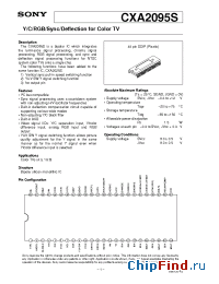 Datasheet CXA2095S manufacturer SONY