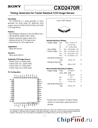 Datasheet CXD2470R manufacturer SONY