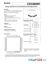 Datasheet CXD3606R manufacturer SONY