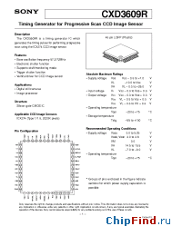 Datasheet CXD3609R manufacturer SONY