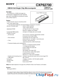 Datasheet CXP82700-U01S manufacturer SONY