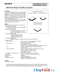 Datasheet CXP83516 производства SONY