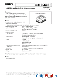Datasheet CXP84400-U01Q manufacturer SONY