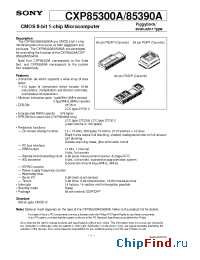 Datasheet CXP85300A-U03Q manufacturer SONY