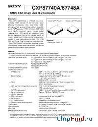 Datasheet CXP87740A manufacturer SONY