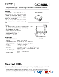 Datasheet ICX055AL manufacturer SONY