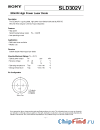 Datasheet SLD302V-25 manufacturer SONY