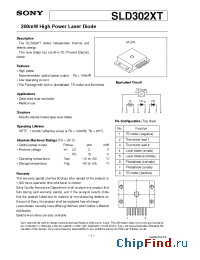 Datasheet SLD302XT-1 manufacturer SONY