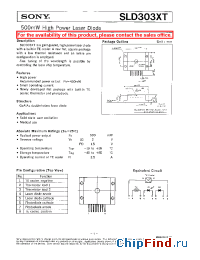 Datasheet SLD303XT manufacturer SONY