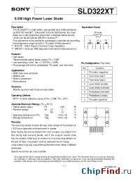 Datasheet SLD322XT-21 manufacturer SONY