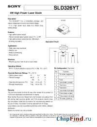 Datasheet SLD326YT-1 manufacturer SONY