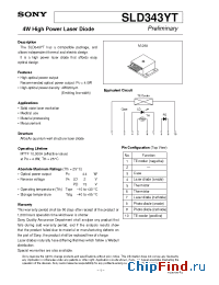 Datasheet SLD343YT-2 manufacturer SONY