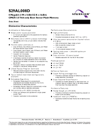 Datasheet S29AL008D55BAI020 manufacturer Spansion