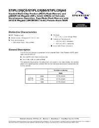 Datasheet S71PL129JC0BAI9Z0 manufacturer Spansion