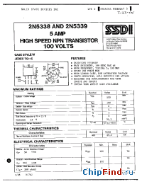 Datasheet 2N3996 manufacturer SSDI