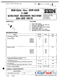 Datasheet SDR1306 manufacturer SSDI