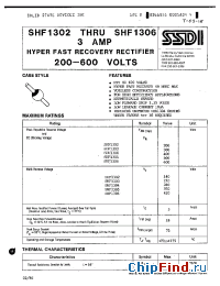 Datasheet SHF1305 manufacturer SSDI