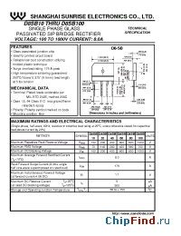 Datasheet D8SB20 manufacturer SSE