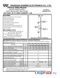 Datasheet FR154G manufacturer SSE