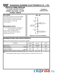Datasheet XR73-12 производства SSE