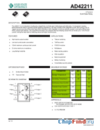 Datasheet AD42211 manufacturer Solid State