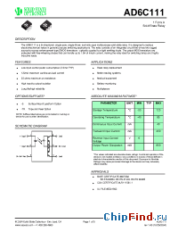 Datasheet AD6C111 manufacturer Solid State